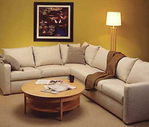 bàn gỗ trong trang trí nội thất phòng khách