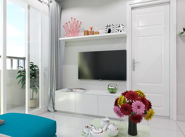 Phòng khách và bếp được thiết kế liên thông