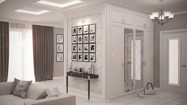 Mẫu căn hộ cao cấp với nội thất cổ điển sang trọng