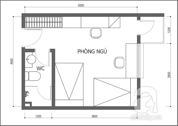 Bài trí phòng 20m² đầy màu sắc cho gia đình trẻ 1 Bài trí phòng 20m² đầy màu sắc cho gia đình trẻ 1